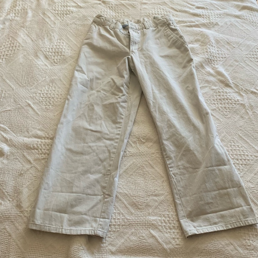 Khaki Uniform Slacks with adjustable waistband